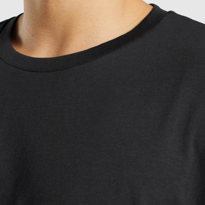 เสื้อยืดผู้ชายสำหรับงาน OEM-ผ้าฝ้าย/เส้นใยไม้ไผ่แขนสั้นระบายอากาศได้ดีและป้องกันการหดตัวจากโรงงานโดยตรง - Product Image 4