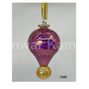 Gran lágrima de cristal egipcio soplado a mano Vintage cristal hecho a mano adorno decorativo árbol de Navidad adorno de Año Nuevo - Product Image 5