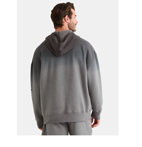 OEM Custom Logo Design Men's Regular Fit 100% Cotton <b>Fleece</b> Pullover Hoodies <b>Black</b> Color for Winter Custom Graphics Printed BD - Product Image 5