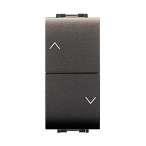 Arte della vita. 4022 Doppio Pulsante Nero per Tapparelle - Product Image 1