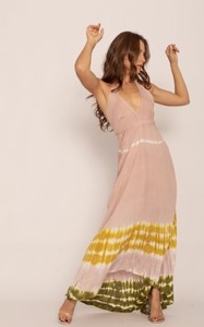 Nuevo Vestido de Novia Largo hasta el Suelo, Estilo Bohemio, con Tirantes Finos, Espalda Descubierta, Cuello en V, Estampado, 100% Algodón, Corte en A, para Playa o Boda - Product Image 5