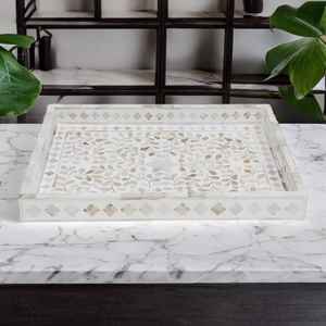 Incrustation de nacre et de résine écologique faite à la main de taille personnalisée pour hôtels et restaurants - Product Image 4