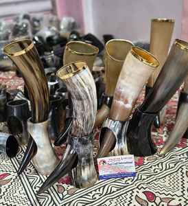 Soporte para Taza Vikingo de Cuerno, Alta Calidad, Ecológico, Pulido, Taza de Beber de Cuerno de Vaca Orgánico, Estilo Animal, Forma Natural, Regalo Empresarial - Product Image 5