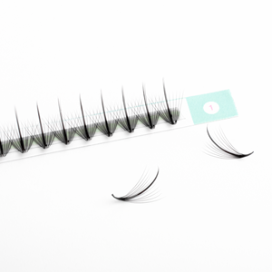 Extensiones de pestañas húmedas marrones tenues varios tamaños extensión de pestañas húmedas prefabricadas suministros de pestañas dramáticas puntiagudas al por mayor - Product Image 3