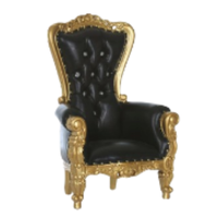 Chaises de trône pour enfants de style japonais antique couleur or et noir Mini chaises de trône super confortables pour les meubles de salon à la maison