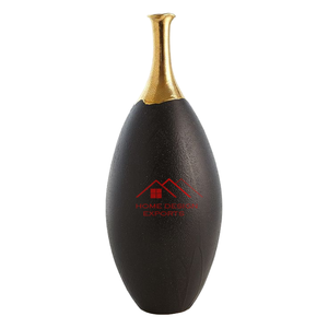 Vase à fleurs décoratif de table, design en fonte, vase à fleurs en métal, design de pot en métal, vase en aluminium plaqué moderne - Product Image 2