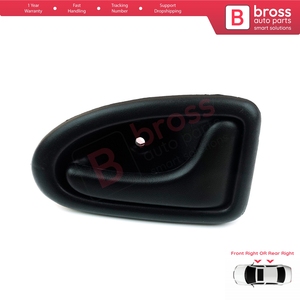 Poignée de porte intérieure droite noire avec câble pour Clio 2, Scenic, Megane 1, Trafic, Master 2, Mascott, Logan 1, Movano, Vivaro A Inter (référence BDP101) - Product Image 2