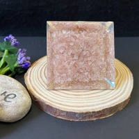 Vente en gros de pyramide orgonite en cristal naturel de quartz rose énergie orgone guérir les relations amoureuses bonheur nettoyer Aura décor à la maison