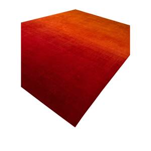 Alfombras de Lana Tejidas a Mano Contour, Rojo Naranja 3D, Alfombra Rectangular Hecha a Mano de Viscosa para Habitación, Alfombra para el Lado de la Cama para Uso Doméstico - Modelo Hwl-7022 - Product Image 2
