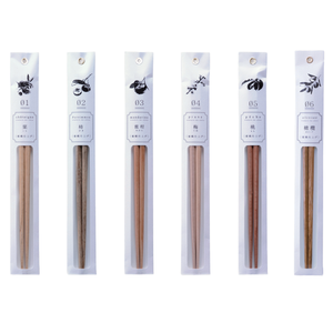 Palillos japoneses tradicionales de madera de la serie Tetoca hechos a mano con madera de fruta - Product Image 2