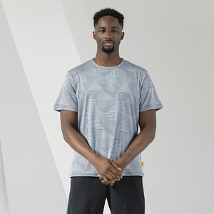 Camiseta de entrenamiento de verano con estampado personalizado elegante para hombre, camiseta OEM de patrón sólido, camisetas personalizadas en blanco - Product Image 5