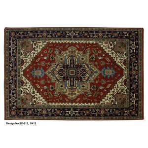พรมอินเดียทอมือสไตล์โมเดิร์น ขนาด 9'0 x 12'0 - Product Image 1