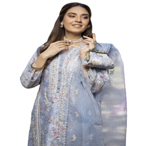 ชุดเดรสปาร์ตี้สำหรับผู้หญิง3ชิ้นสำหรับงานแต่งงาน DR Haris VOL miraas Sari - Product Image 1