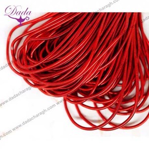 งานปักด้วยมือสีชมพูเรียบลวดเมทัลลิกฝรั่งเศสสีทองแท่ง luneville tambour ประดับเลื่อมอินเดียกว้าง3.8ซม. - Product Image 5