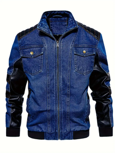 Vestes décontractées et durables pour hommes avec boutons en denim vente en gros de vêtements d'extérieur modernes et élégants de haute qualité fabriqués sur mesure automne printemps - Product Image 3