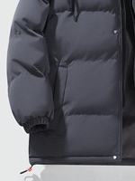 Chaqueta Acolchada con Cuello Alto y Cremallera, Personalizable con Logotipo, Transpirable e Impermeable, Tallas Grandes, Alta Calidad para Hombre