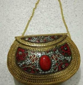 Bolso de mano de mosaico antiguo hecho a mano para mujer, bolso de fiesta en blanco y negro, temporada de verano para mujer de Luxury Crafts - Product Image 6