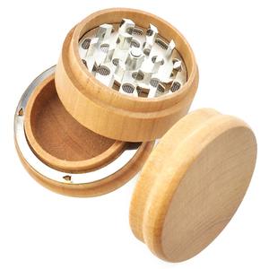 Wholesale Custom 2-Part Portable Magnetic <b>Herb</b> Grinder Colorful Wooden Design by Sheeri Handicrafts Made in India - Product Image 5