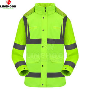 Fourniture directe d'usine veste de sécurité en polyester imperméable et respirant de haute qualité pour hommes nouveauté vêtements de travail en gros - Product Image 1