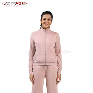 Chándal deportivo para mujer, conjunto de dos piezas de tela de poliéster para gimnasio y ropa informal, chándal de poliéster para mujer - Product Image 1