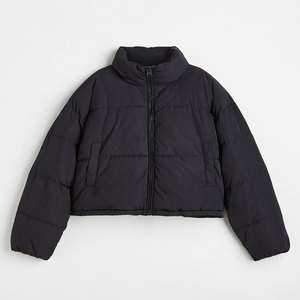 Veste matelassée pour femmes en gros Remplissage en coton Imperméable Coupe-vent Coquille en nylon Longueur régulière Utilisation hivernale Haute qualité Vente chaude - Product Image 1