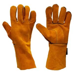 Top-Grade Heavy Duty Cowhide Split Leather Construction Welding Safety Gloves Long-Lasting Hand Protection with Reinforcement - Product Image 1