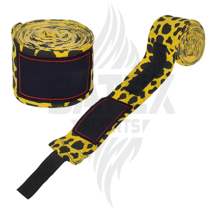 Bandes de boxe en coton de haute qualité avec logo personnalisé, pour l'entraînement de Muay Thai et de MMA, élastiques - Product Image 3