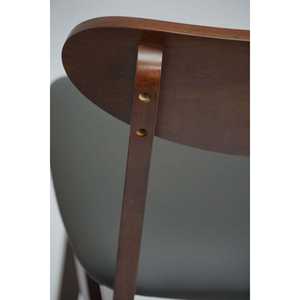 Juego de 2 Sillas de Comedor de Madera Maciza, Asiento Gris Oscuro, Opciones de Madera Clara y Oscura para Salas de Estar, Restaurantes, Uso en Exteriores, Cómodas - Product Image 1