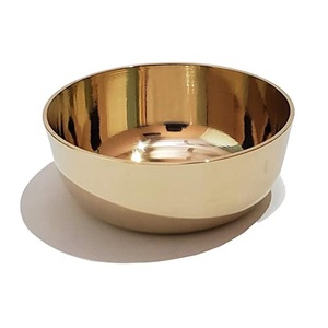Fête de mariage de luxe événement restauration décoration utiliser métal nourriture salade bol de service hôtel Restaurant décor de table - Product Image 1