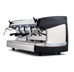 Machine à expresso professionnelle 3 groupes, blanche nacrée, avec station à café professionnelle pour tasses hautes - Product Image 2