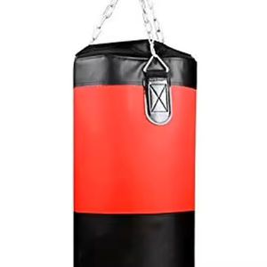 Sac de frappe de boxe professionnel robuste - Construction en cuir véritable écologique et PVC, équipement d'entraînement sportif personnalisable - Product Image 4