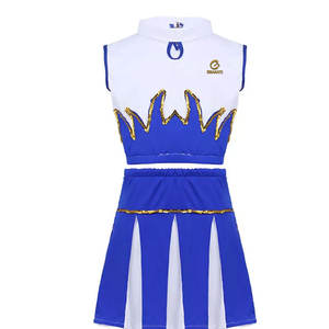 Conjuntos de Uniformes de Animadoras Personalizados con Impresión por Sublimación, Tela que Absorbe la Humedad, Color y Logotipo Personalizados, Alta Calidad para Mujer - Product Image 1