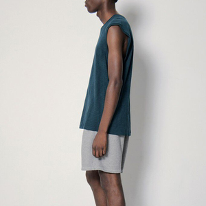 Wholesale Rate Plain Gym Breathable Fabric Workout Men Tank Top Premium Quality Loose Fit Men Tank Top With O Neck OEM Service - Product Image 5