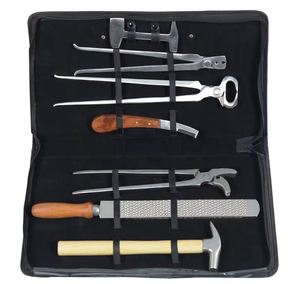 Herramientas OEM para herradores, kit completo de cuidado de pezuñas con pinza de acero forjado, escofina y cuchillo para caballos - Product Image 2