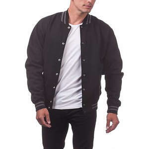 Jacket Custom Embroidery Letterman Baseball Varsity Jacket Wholesale Casual for Men - Product Image 1