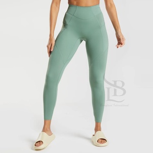 Latest Collection Quick Dry Women's <b>Knitted</b> <b>Leggings</b> with Custom Embroidery Logo Stretch Fabric Low Minimum Order Quantity - Product Image 1