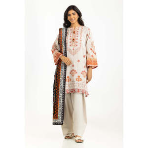IUSTKSD-1388 Costume décontracté d'été en Khaddar imprimé 3 pièces - Product Image 1