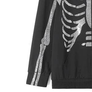 Hot Selling Breathable Custom Full Rhinestones Logo <b>Black</b> <b>Women's</b> Casual Hoodies Outdoor <b>Sweatshirts</b> Streetwear Hooded Collars - Product Image 6