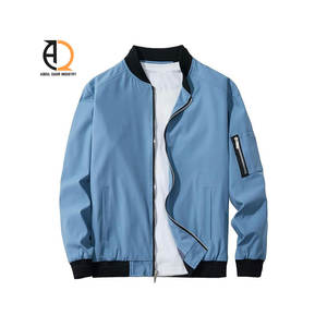 Blousons bombardiers pour hommes Veste de couleur jaune à col rabattu au prix d'usine vente en gros - Product Image 3