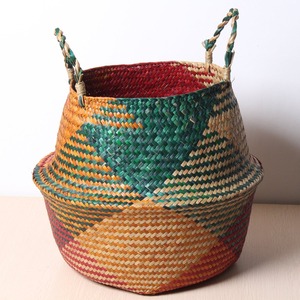 ตะกร้าหญ้าทะเลธรรมชาติสำหรับจัดเก็บในตู้เสื้อผ้า - Product Image 1