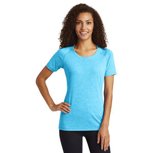 Sport-Tek Tri-Blend Wicking Scoop Neck Raglan Tee Camisetas Mujer PosiCharge Tri-Blend Wicking Scoop Neck Raglan Tee Camiseta - Product Image 5
