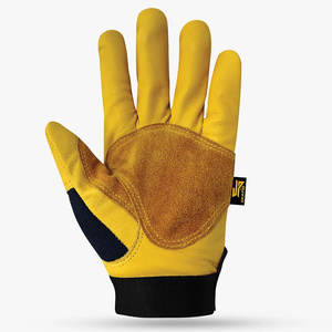 Guantes de trabajo originales SkatIQ de piel de cabra de primera calidad, guantes de trabajo de doble Palma, guantes de seguridad de alta calidad con función antideslizante - Product Image 2