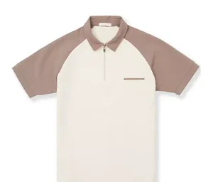 Venta caliente de los hombres para camisetas de polo de moda de calle personalizada 3D impreso manga corta lienzo sólido traje de adulto ropa - Product Image 4