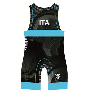 Singlet Deportivo Liso de Lucha Libre para Hombres Adultos, Entrenamiento, Spandex/Algodón 220g, Alta Calidad, Personalizable, Marca Privada, Color Personalizado - Product Image 2