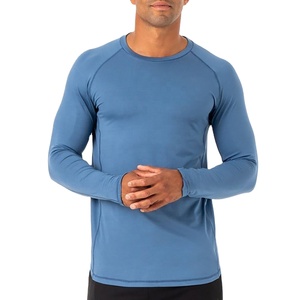 Camiseta de Manga Larga Casual de Alta Calidad, Ecológica, Transpirable, 220g, 100% Algodón Jersey, para Hombre, con Logotipo Personalizado en la Parte Delantera - Product Image 1