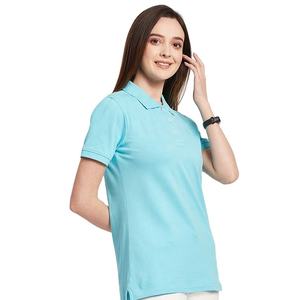 Custom Logo Women Short Sleeve Cotton Polo Shirt Casual Slim Fit Breathable Pique <b>Golf</b> Tennis T-shirt Summer Workwear Tops - Product Image 4