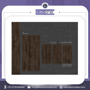 Carreaux de porcelaine Carreaux aspect bois brillant 600x1200mm pour salon, hall, sol vitré poli pour usage intérieur - Product Image 3