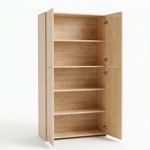 Minimalist White Double Door 4-<b>Drawer</b> MDF Filing Cabinet Lockable <b>Office</b> Storage <b>Unit</b> for Home <b>Office</b> Commercial Use - Product Image 6