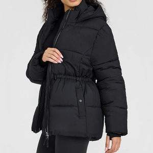 Veste matelassée zippée de haute qualité pour femmes avec tissu en nylon respirant, prix OEM bon marché, vestes confortables tendance 2026 - Product Image 3