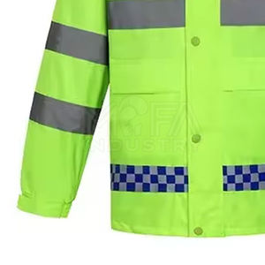 Veste de sécurité réfléchissante personnalisée pour hommes Vêtements de travail haute visibilité pour la construction, les travaux routiers et l'utilisation industrielle - Product Image 6